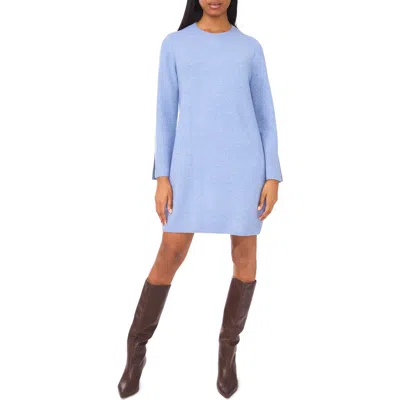 Halogen ® Crewneck Long Sleeve Dress In Blue