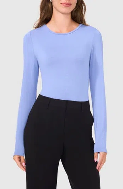 Halogen ® Crewneck Long Sleeve T-shirt In Blue Blossom