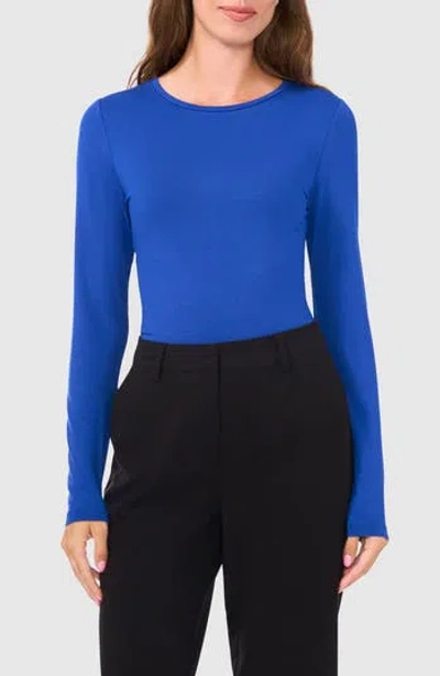 Halogen ® Crewneck Long Sleeve T-shirt In Twilight Blue