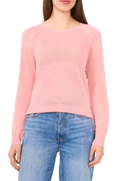 Halogen ® Crewneck Raglan Sleeve Sweater In Pink