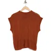 Halogen ® Crewneck Rib Sweater Top In Beige Arabian Spice