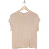 Halogen ® Crewneck Rib Sweater Top In Soft Blush Red