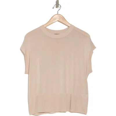 Halogen ® Crewneck Rib Sweater Top In Soft Blush Red