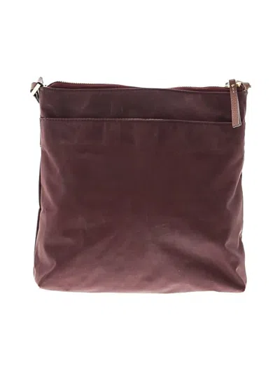 Pre-owned Halogen Crossbody Bag In Burgundy