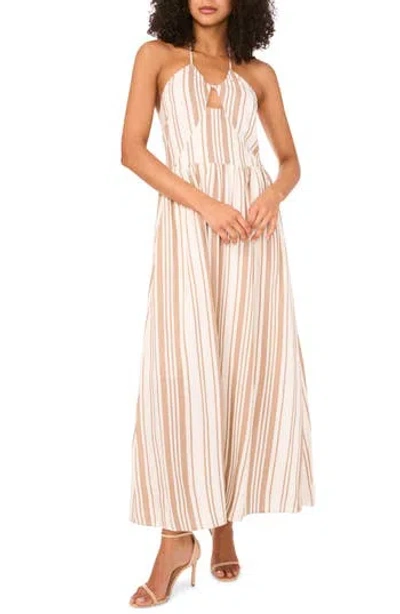 Halogen ® Cutout Halter Maxi Dress In Brown