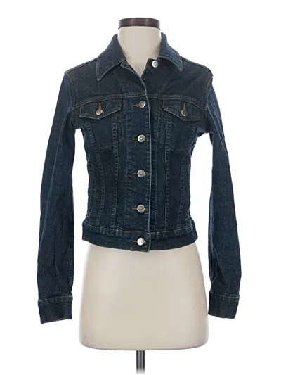 Pre-owned Halogen Denim Jacket In Blue