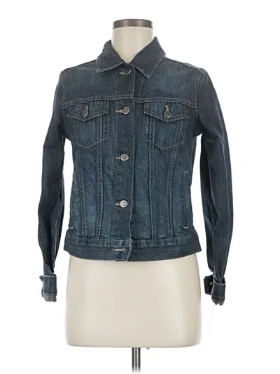Pre-owned Halogen Denim Jacket In Blue
