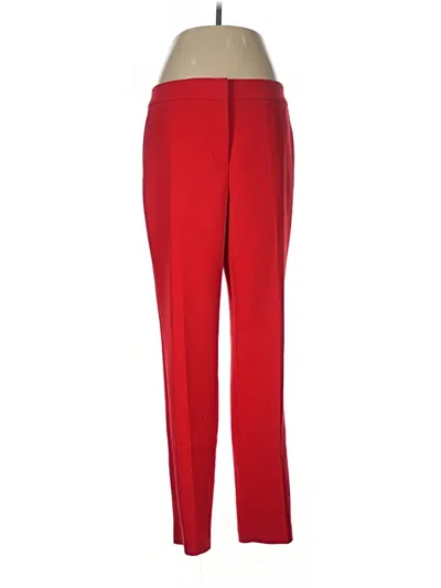 Pre-owned Halogen Dress Pants In Red