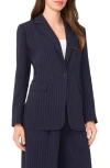 Halogen ® Easy Pinstripe Blazer In Blue
