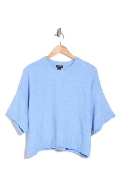 Halogen ® Exposed Seam Drop Shoulder Sweater In Marine Blue