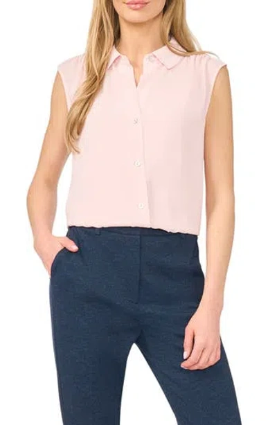 Halogen ® Extended Shoulder Sleeveless Top In Pink