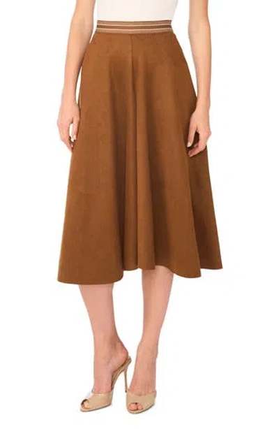 Halogen ® Faux Suede Wide Leg Culottes In Brown