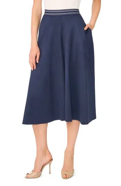 Halogen ® Faux Suede Wide Leg Culottes In Blue