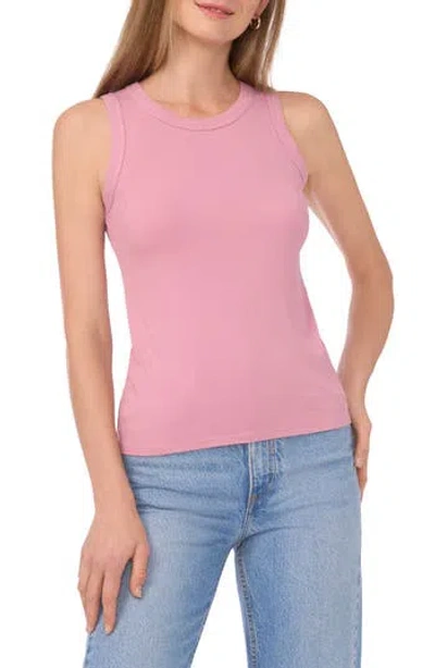 Halogen ® Fitted Ribbed Tank Top In Pink