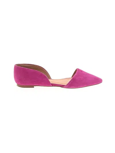 Pre-owned Halogen Flats In Pink