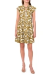 Halogen ® Floral Flutter Sleeve Minidress