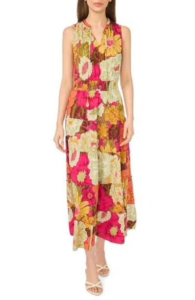 Halogen ® Floral Sleeveless Tiered Maxi Dress In Multi