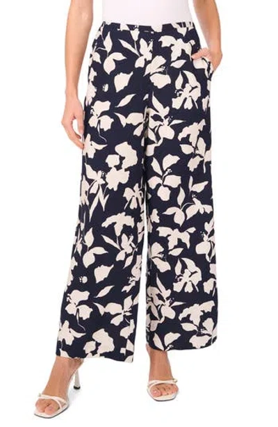 Halogen ® Floral Wide Leg Pants In Blue