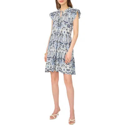 Halogen ® Flutter Cap Sleeve Tiered Dress In Multi