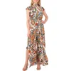Halogen ® Flutter Sleeve Wide Leg Jumpsuit In Shifting Sands Beige
