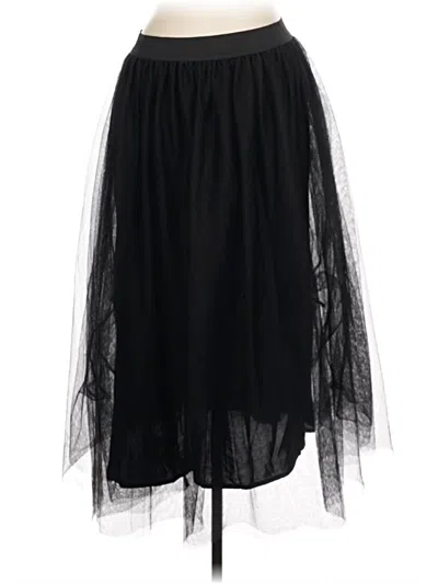 Pre-owned Halogen Formal Skirt In Black