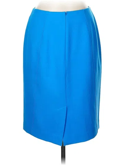 Pre-owned Halogen Formal Skirt In Blue
