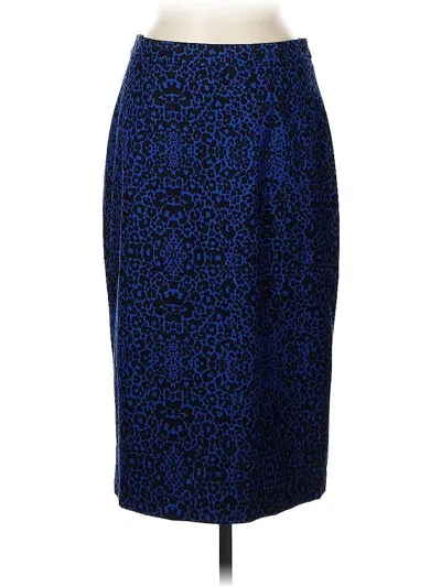 Pre-owned Halogen Formal Skirt In Blue