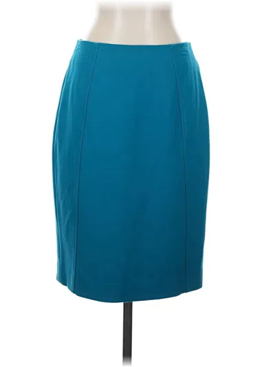 Pre-owned Halogen Formal Skirt In Blue