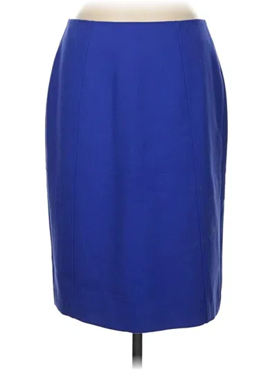 Pre-owned Halogen Formal Skirt In Blue