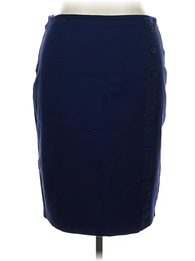 Pre-owned Halogen Formal Skirt In Blue