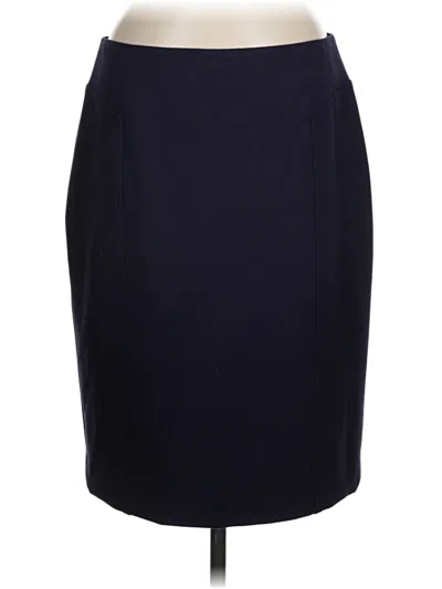 Pre-owned Halogen Formal Skirt In Blue