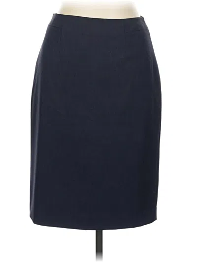 Pre-owned Halogen Formal Skirt In Blue