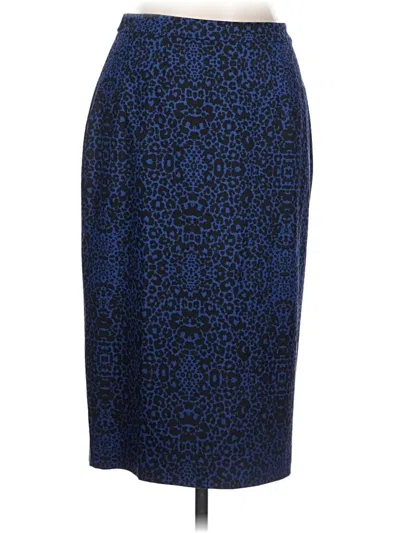 Pre-owned Halogen Formal Skirt In Blue