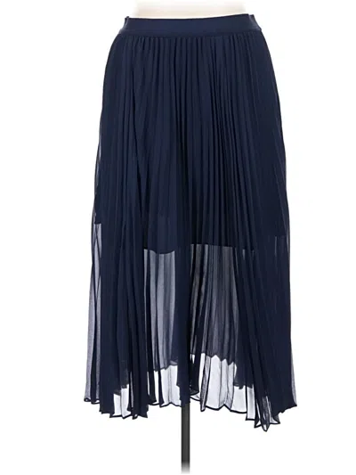 Pre-owned Halogen Formal Skirt In Blue