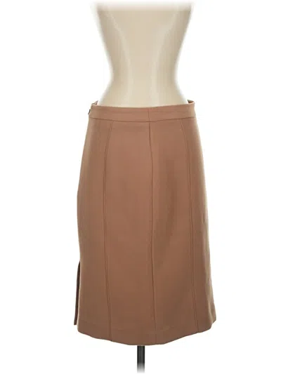 Pre-owned Halogen Formal Skirt In Brown