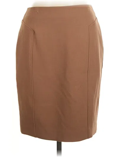 Pre-owned Halogen Formal Skirt In Brown