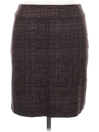 Pre-owned Halogen Formal Skirt In Brown