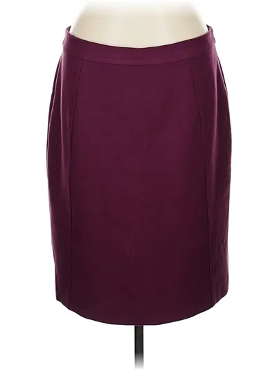 Pre-owned Halogen Formal Skirt In Burgundy
