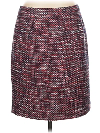 Pre-owned Halogen Formal Skirt In Burgundy