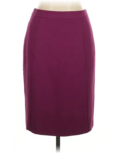 Pre-owned Halogen Formal Skirt In Burgundy