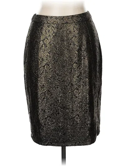 Pre-owned Halogen Formal Skirt In Gold