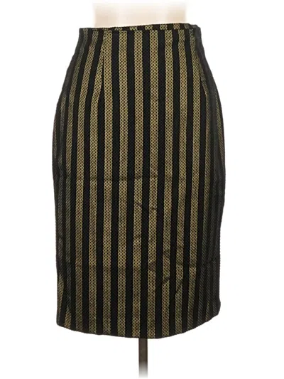 Pre-owned Halogen Formal Skirt In Gold