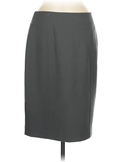 Pre-owned Halogen Formal Skirt In Gray