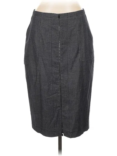 Pre-owned Halogen Formal Skirt In Gray