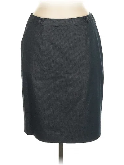 Pre-owned Halogen Formal Skirt In Gray