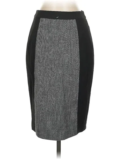 Pre-owned Halogen Formal Skirt In Gray