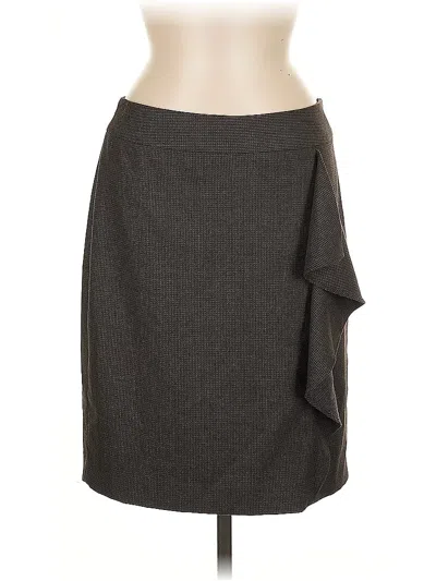 Pre-owned Halogen Formal Skirt In Gray
