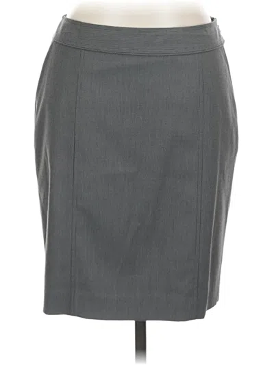 Pre-owned Halogen Formal Skirt In Gray