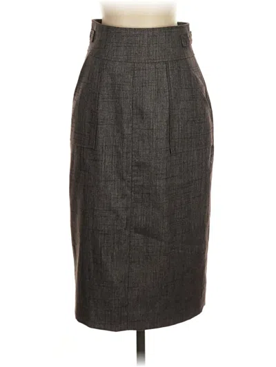 Pre-owned Halogen Formal Skirt In Gray
