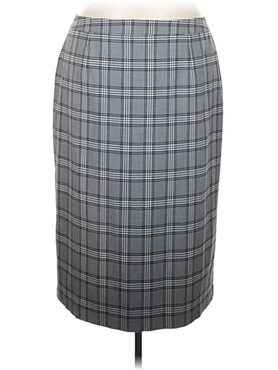 Pre-owned Halogen Formal Skirt In Gray